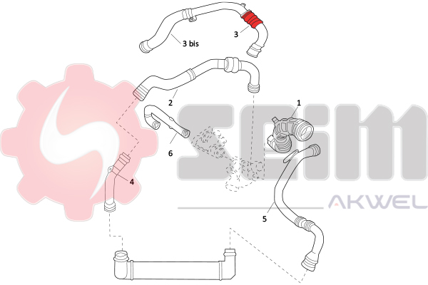 Seim Laadlucht-/turboslang 981529