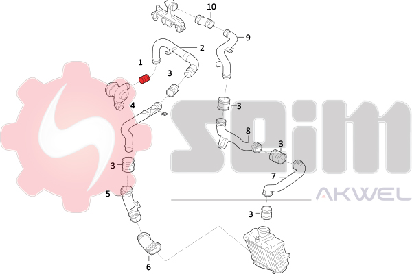 Seim Laadlucht-/turboslang 981583
