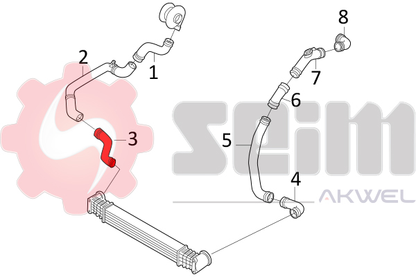 Seim Laadlucht-/turboslang 981585