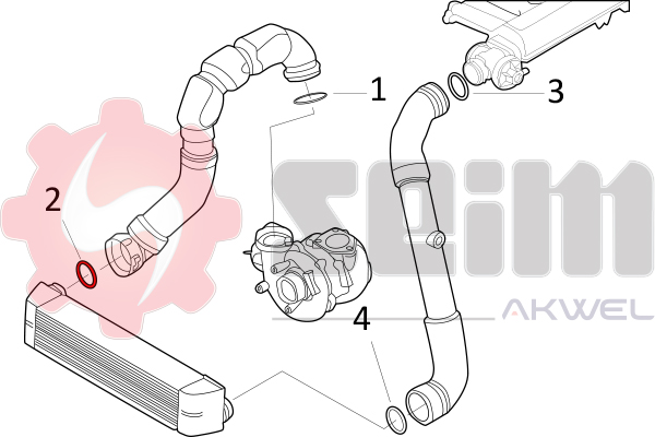 Seim Laadlucht-/turboslang 981713