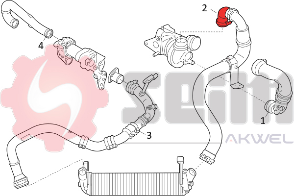 Seim Laadlucht-/turboslang 981750