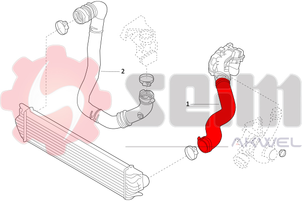 Seim Laadlucht-/turboslang 981911