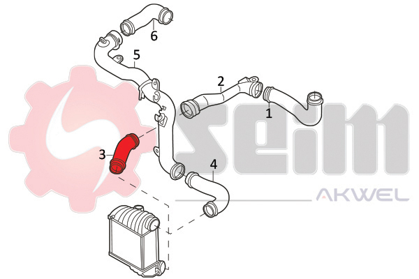 Seim Laadlucht-/turboslang 981947