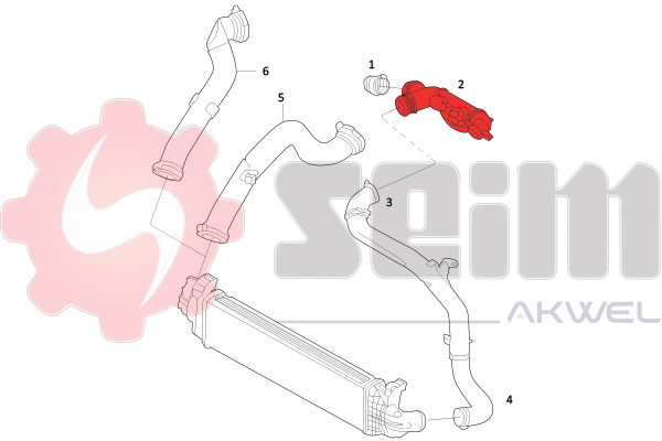 Seim Laadlucht-/turboslang 982039