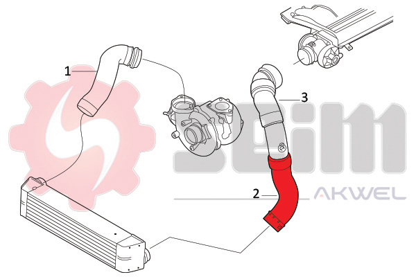 Seim Laadlucht-/turboslang 982054