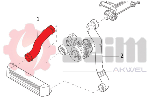 Seim Laadlucht-/turboslang 982061