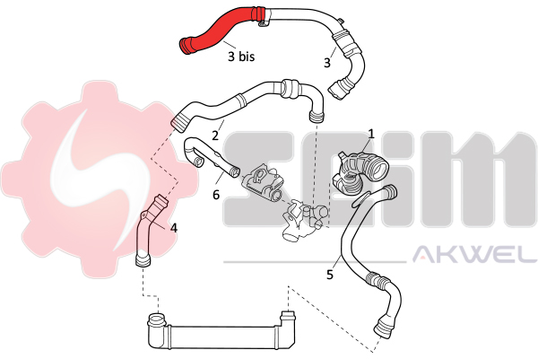 Seim Laadlucht-/turboslang 982128