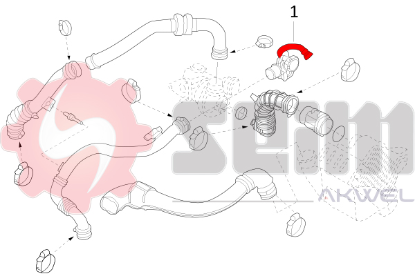 Seim Laadlucht-/turboslang 982132
