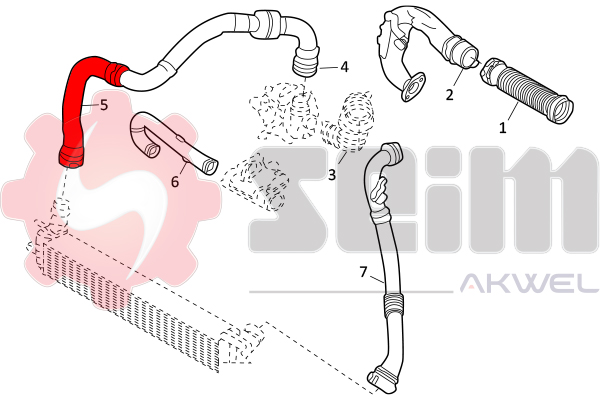 Seim Laadlucht-/turboslang 982133