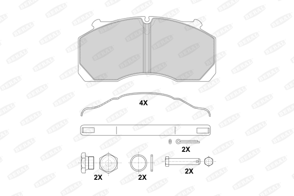 Beral Remblokset BCV29150BK
