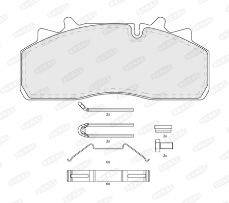 Beral Remblokset BCV29159TK