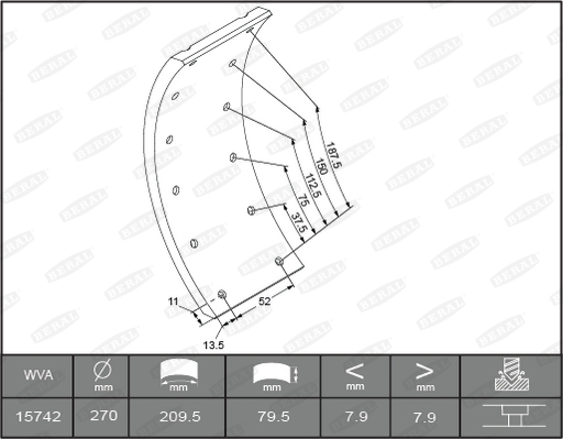 Beral Remtrommel KBL15030.0-1561