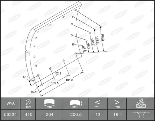 Beral Remtrommel KBL59234.0-1624