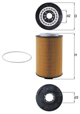 Mahle Original Oliefilter OX 1028D