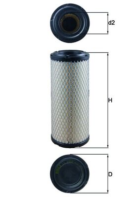 Mahle Original Luchtfilter LX 2958