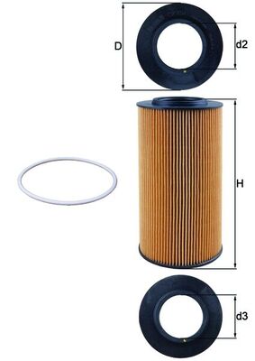 Mahle Original Oliefilter OX 434D