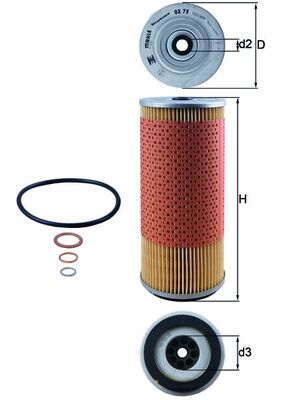 Mahle Original Oliefilter OX 75D