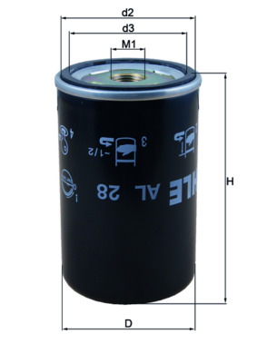 Mahle Original Luchtdroger (remsysteem) AL 28