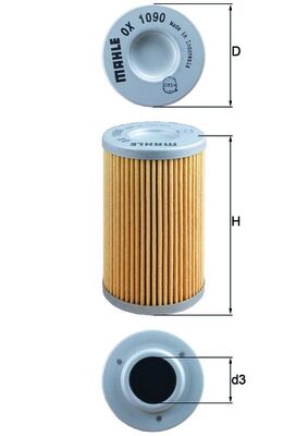 Mahle Original Oliefilter OX 1090