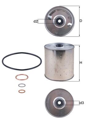 Mahle Original Oliefilter OX 1D