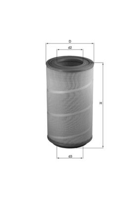 Mahle Original Luchtfilter LX 1025