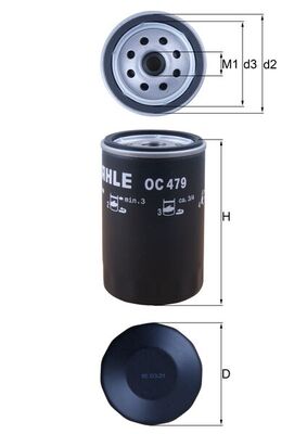 Mahle Original Oliefilter OC 479