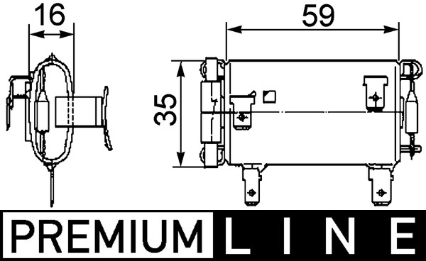 Mahle Original Kachel-/voorschakelweerstand ABR 14 000P