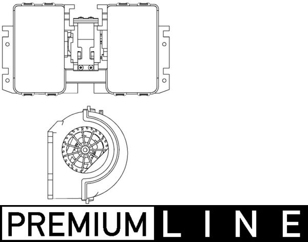 Mahle Original Kachelventilator AB 180 000P