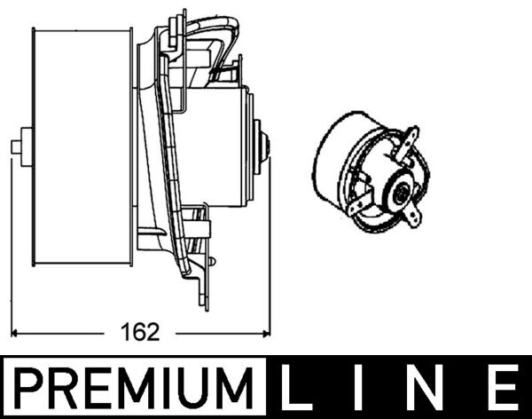 Mahle Original Kachelventilator AB 275 000P