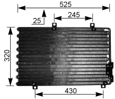 Mahle Original Airco condensor AC 195 000S