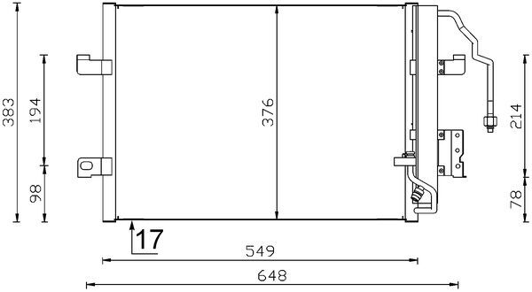 Mahle Original Airco condensor AC 348 000S