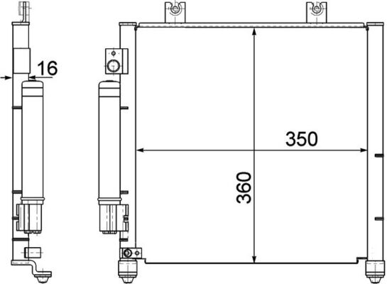 Mahle Original Airco condensor AC 353 000P