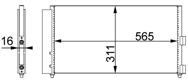 Mahle Original Airco condensor AC 372 000P