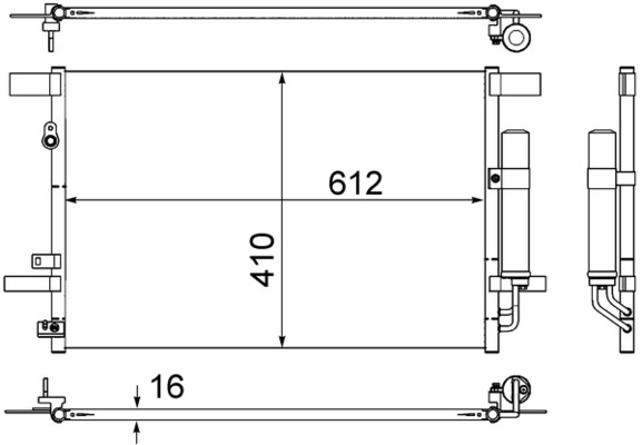 Mahle Original Airco condensor AC 557 000S