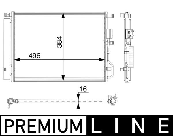 Mahle Original Airco condensor AC 61 000P