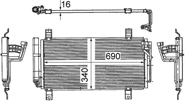 Mahle Original Airco condensor AC 714 000S