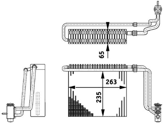 Mahle Original Airco verdamper AE 65 000P