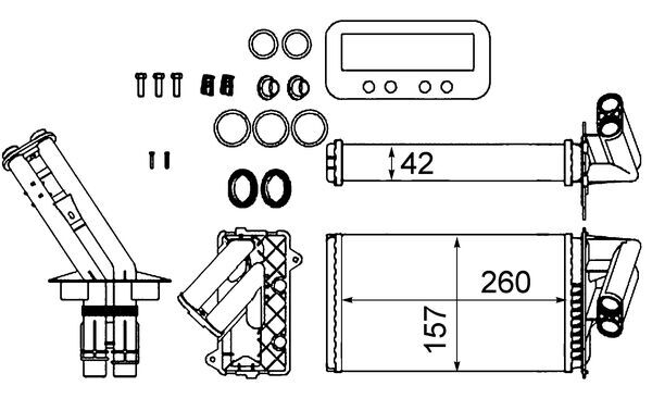 Mahle Original Kachelradiateur AH 103 000S