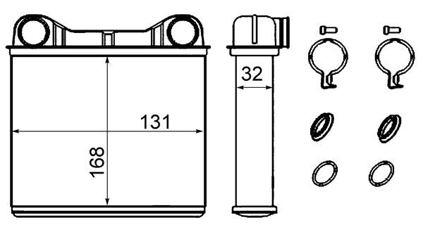 Mahle Original Kachelradiateur AH 238 000S