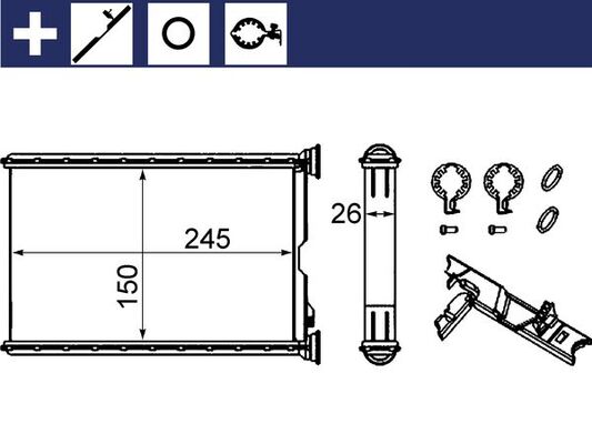 Mahle Original Kachelradiateur AH 242 000S