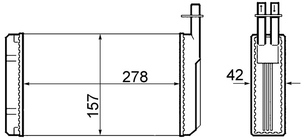 Mahle Original Kachelradiateur AH 68 000S