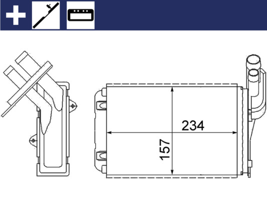 Mahle Original Kachelradiateur AH 99 000S