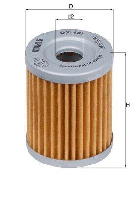 Mahle Original Oliefilter OX 407