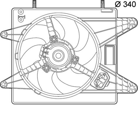Mahle Original Ventilatorwiel-motorkoeling CFF 139 000P