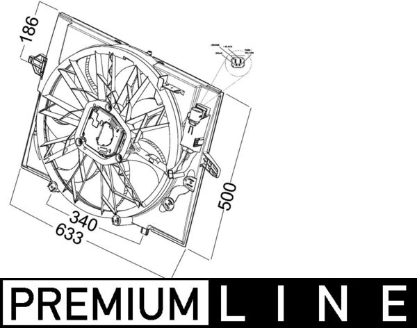 Mahle Original Ventilatorwiel-motorkoeling CFF 215 000P