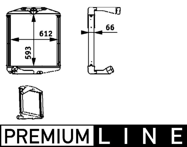 Mahle Original Interkoeler CI 126 000P