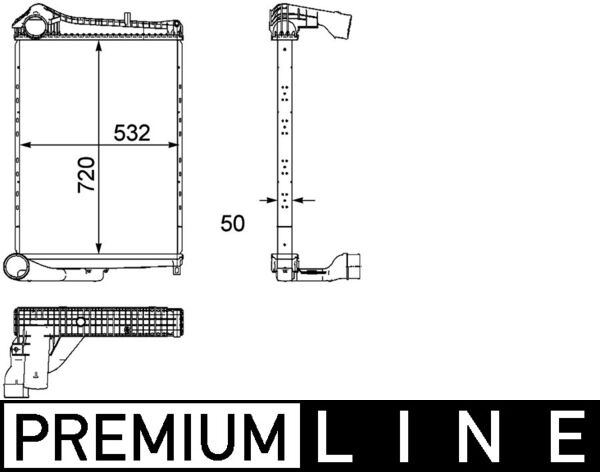 Mahle Original Interkoeler CI 182 000P