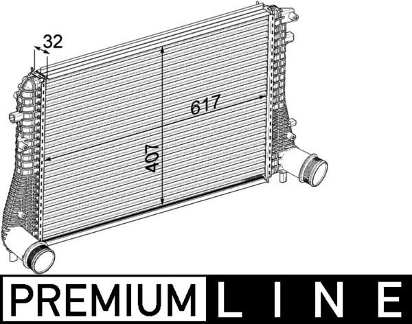 Mahle Original Interkoeler CI 207 000P