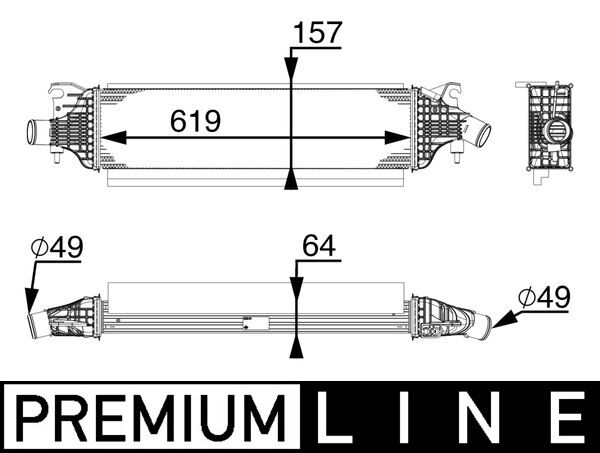 Mahle Original Interkoeler CI 213 000P