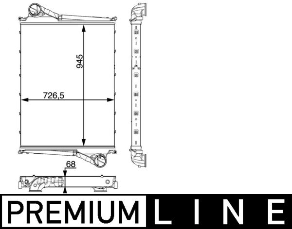 Mahle Original Interkoeler CI 215 000P